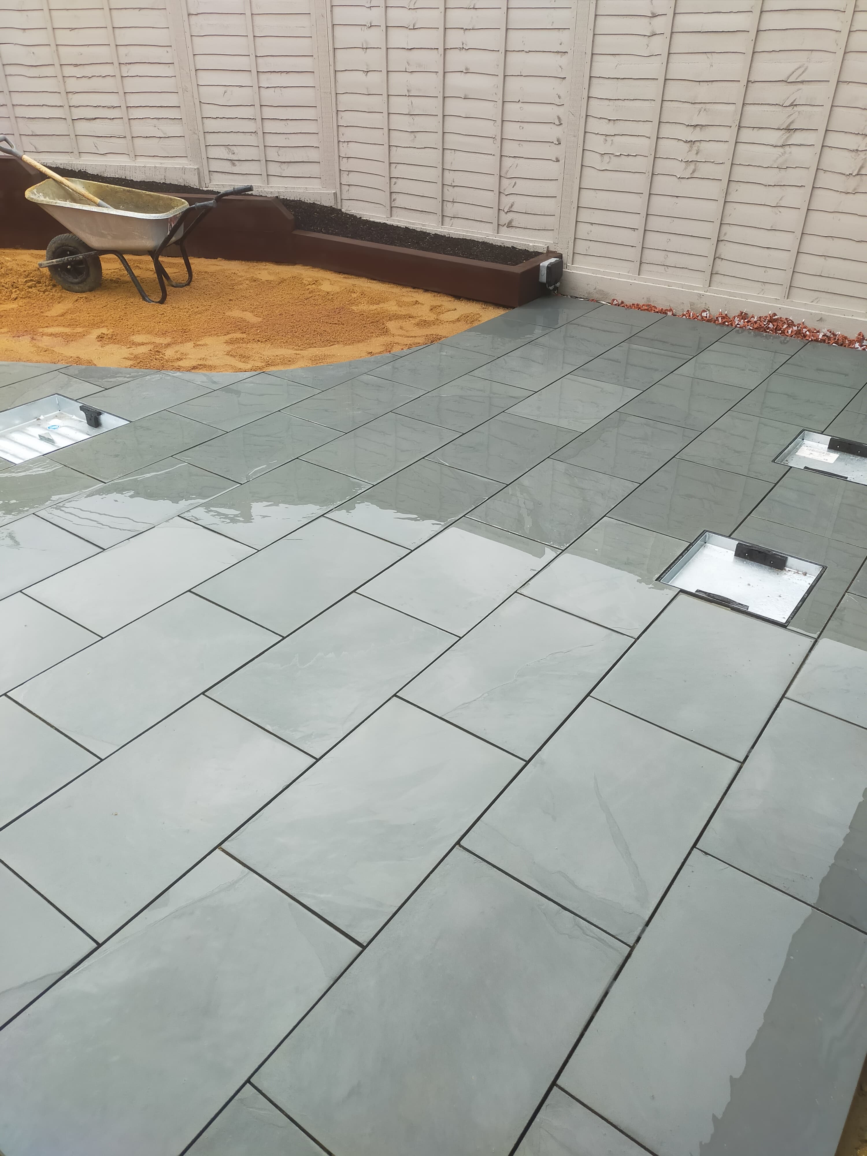 Grey Slate Paving Slabs 600 x 300 Bluesky Stone