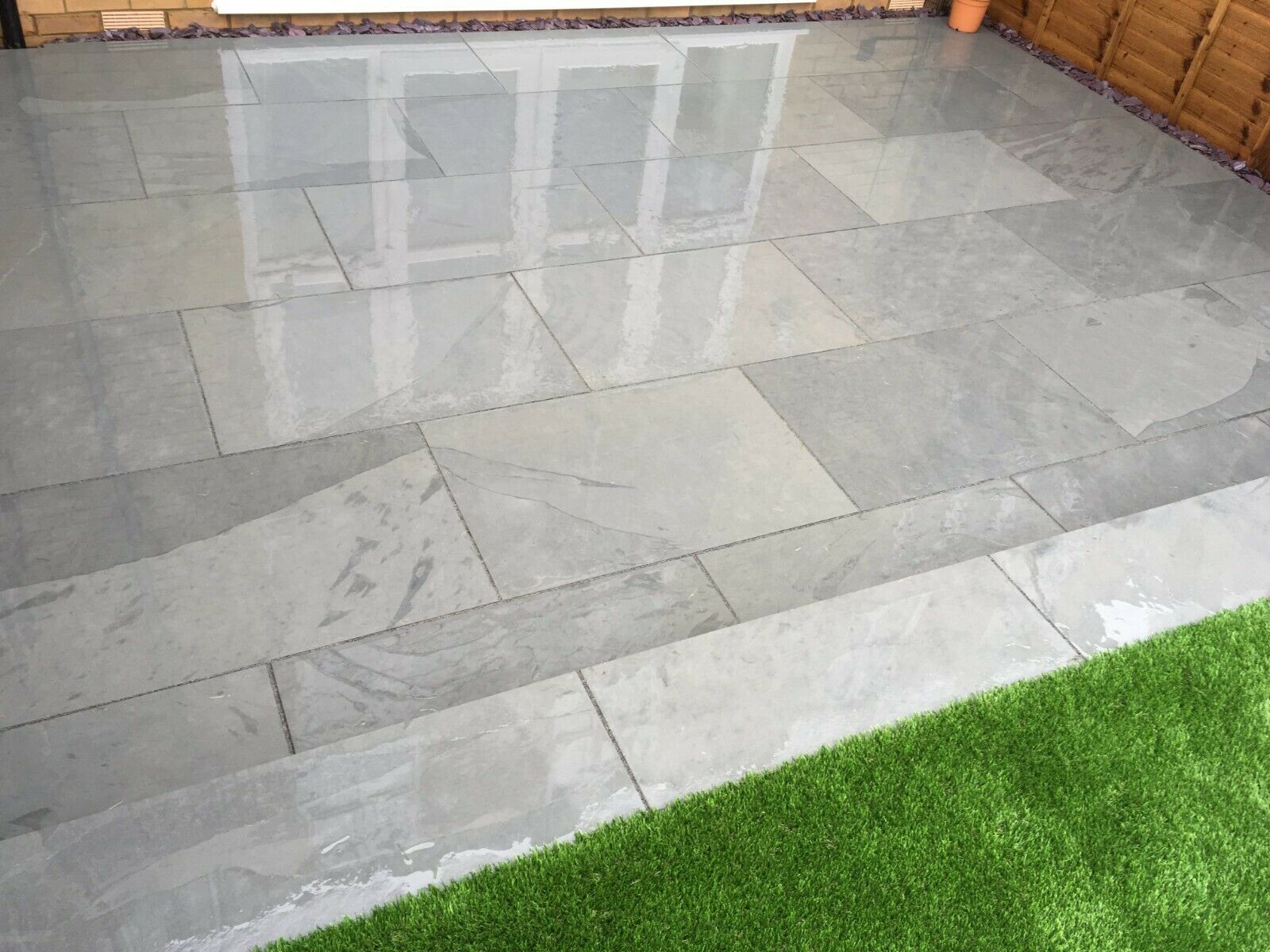 Grey Slate Paving Slabs 600 x 400