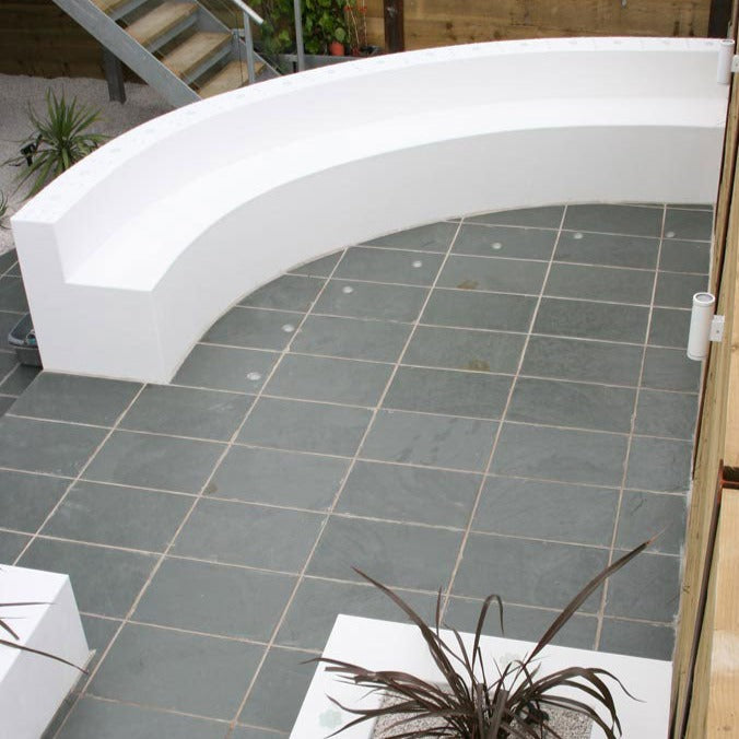 Grey Slate Paving tiles 800 x400 / Bluesky Stone / project London