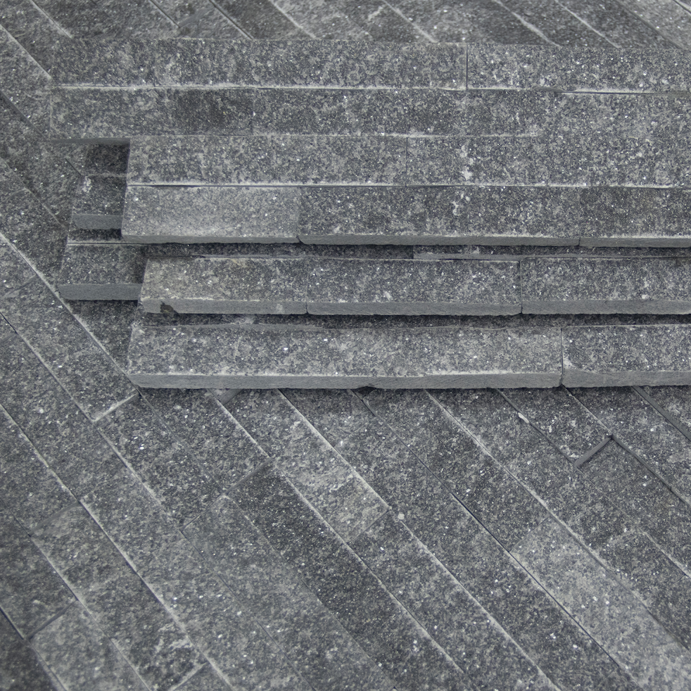 Split Face Tiles | Crystal Black Cladding | 360 x 100mm | Z Shape | £13.45 per box collect Milton Keynes