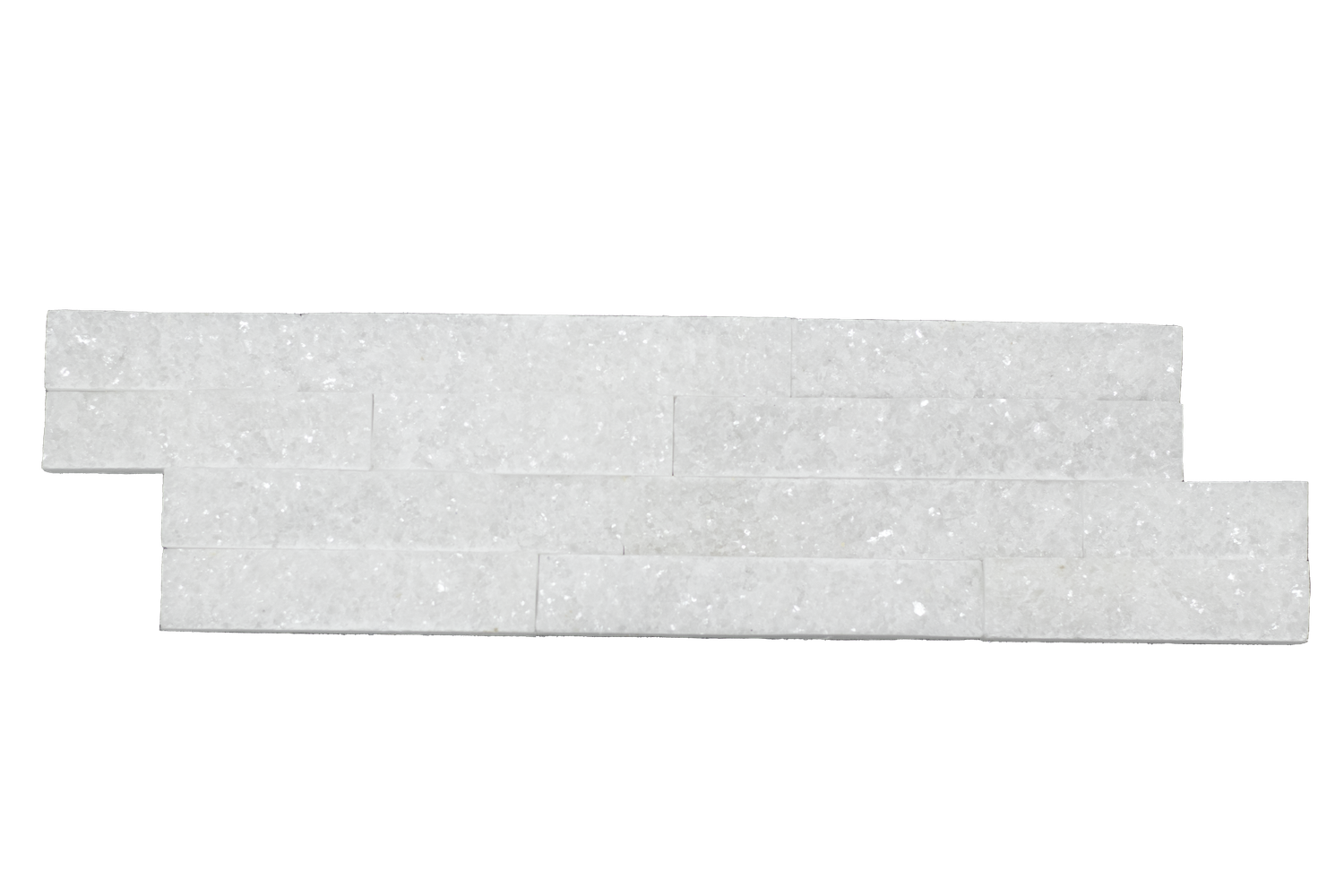Crystal White Split Face Z shape by Bluesky Stone