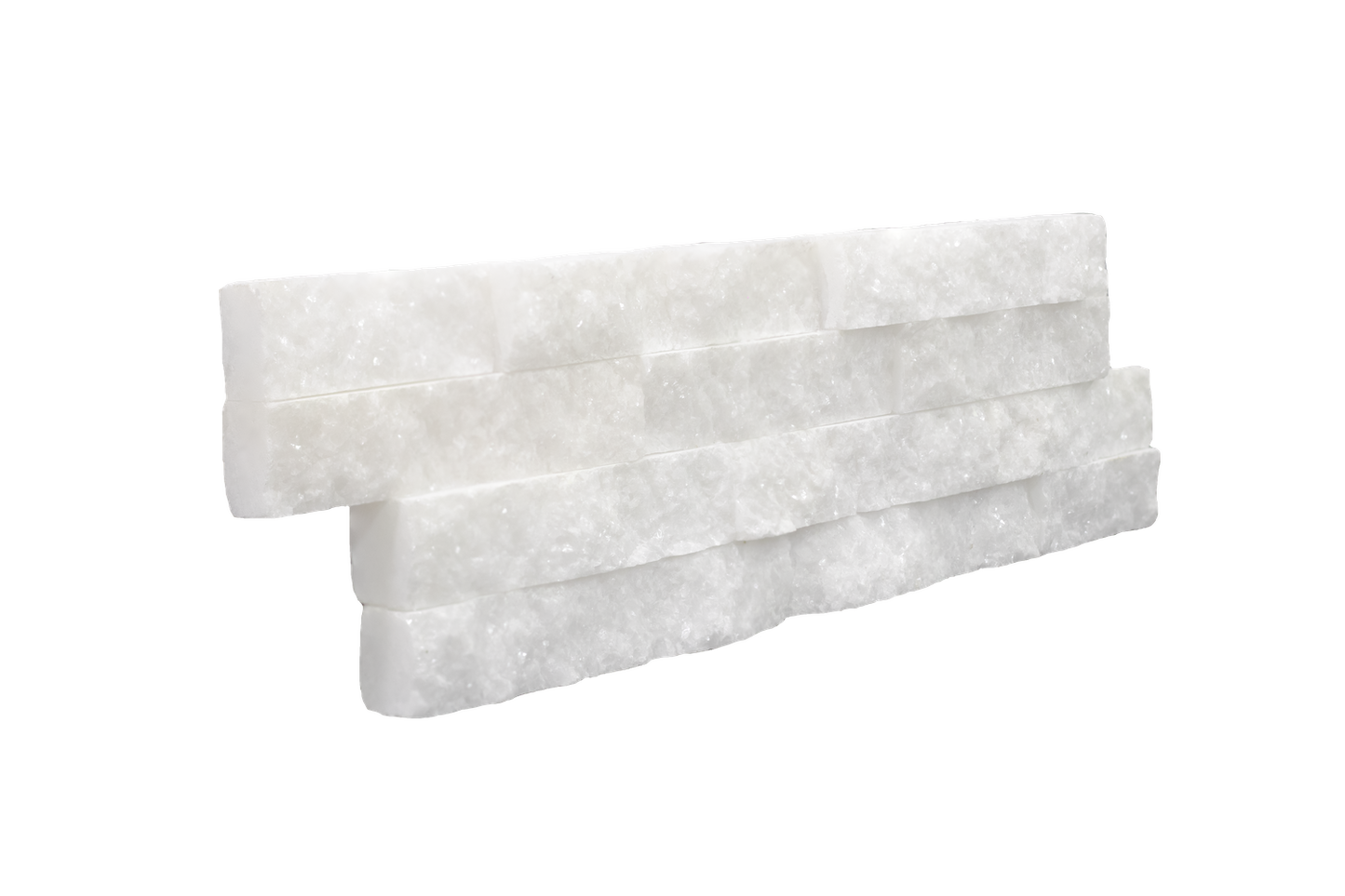 Crystal White Split Face Z shape by Bluesky Stone