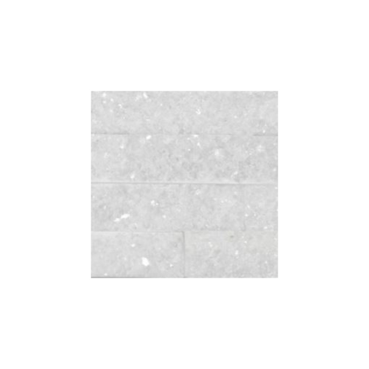 Split Face Tiles | Crystal White Cladding | Sample 100 x 100mm
