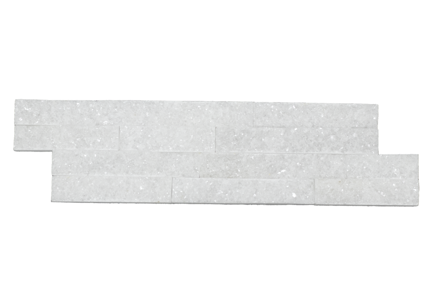 Crystal White Split Face Z shape by Bluesky Stone