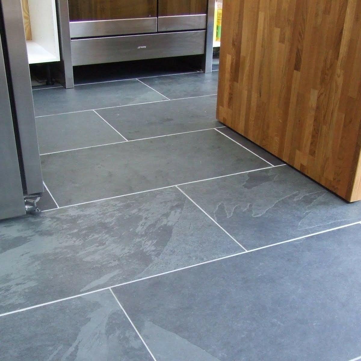 Brazilian Black Slate Tiles Kitchen