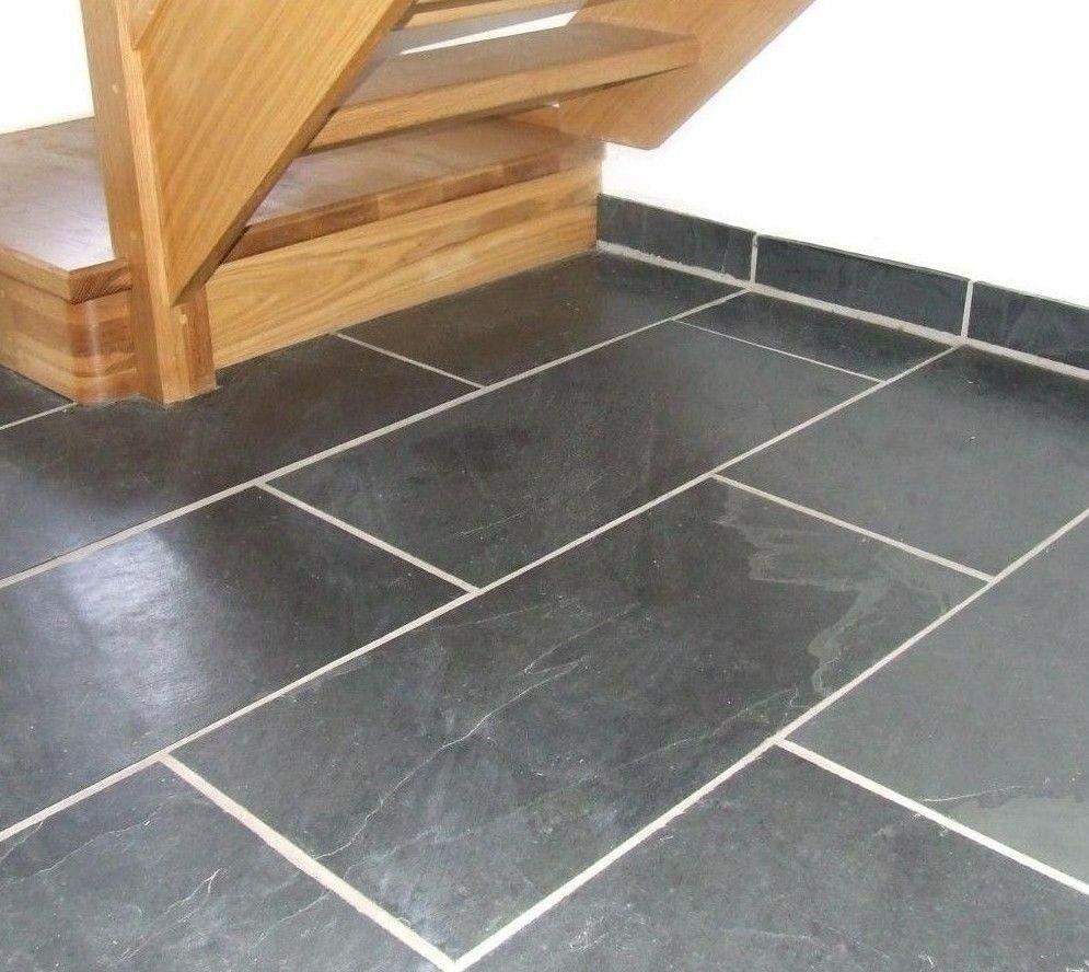 Brazilian Black Slate Tiles  Hallway