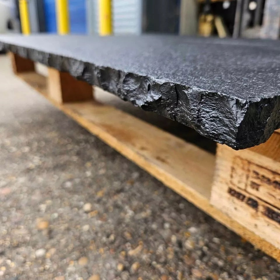 Black Limestone Paving Slabs Hand-cut Edge | 900 x 600 x 22 mm | Collection Milton Keynes