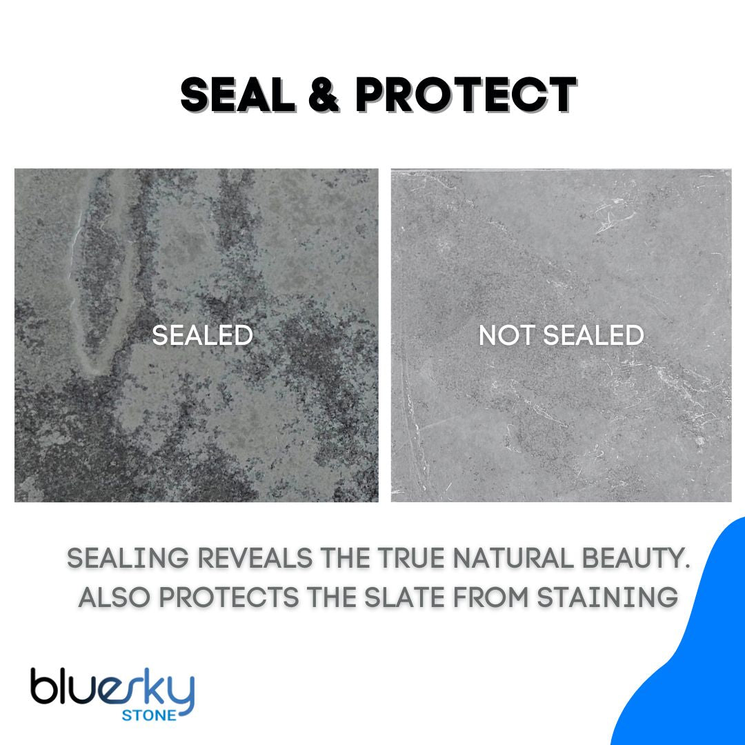 Slate Hearths for Wood burners and fireplaces | Brushed Surface - 20mm | Collect Milton Keynes