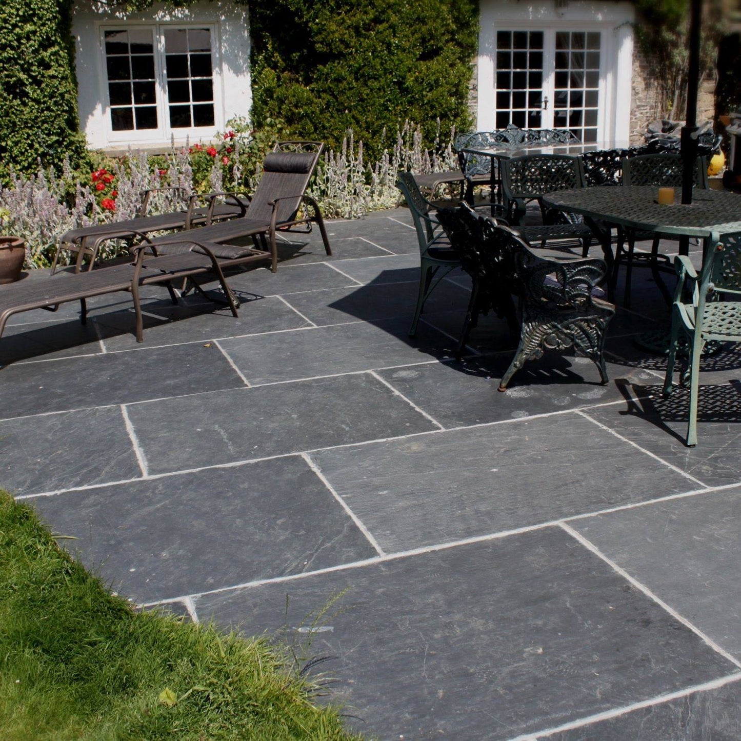 Black Slate Paving Patio Slabs | 600 x 400 | As low as £24.00/m2 | Bluesky Stone