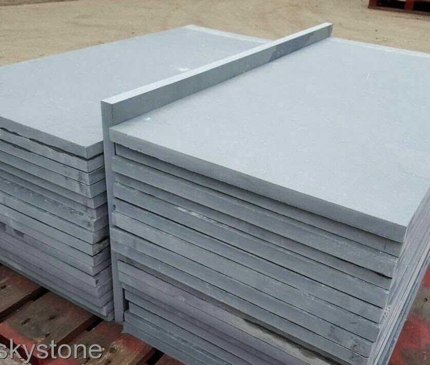 Grey Slate Paving Slabs | 600 x 300 x 15 mm | As low as £26.11/m2 | Delivered