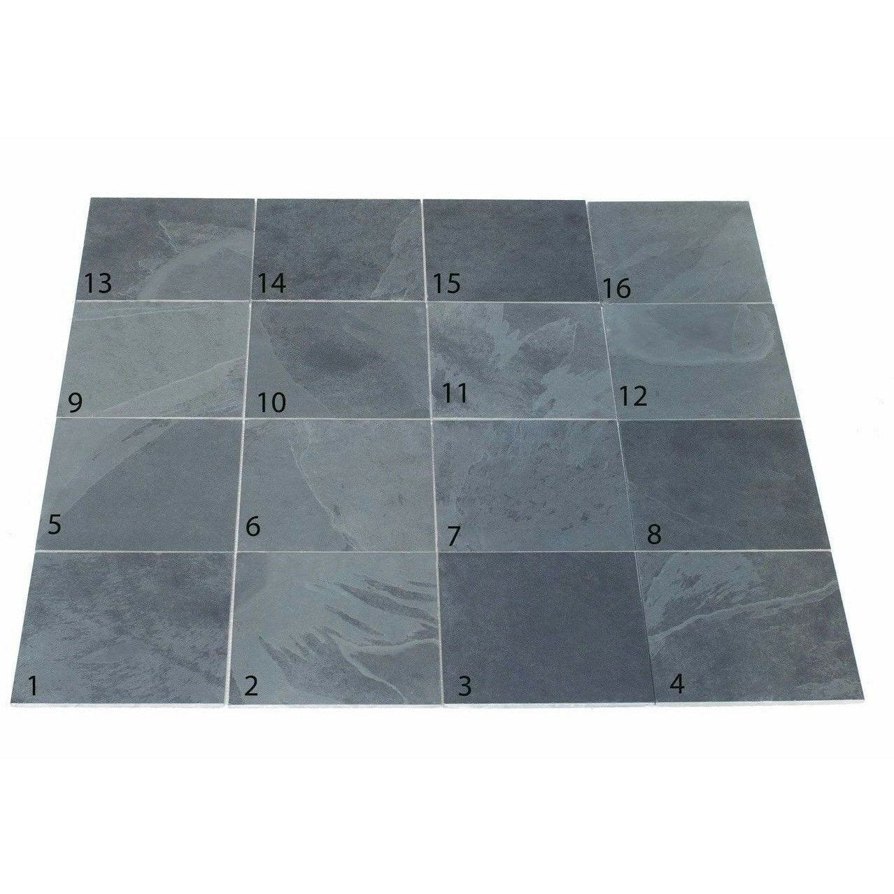 Black Slate Floor Tiles | 600 x 400 x 10 mm | £7.94 each - Milton Keynes
