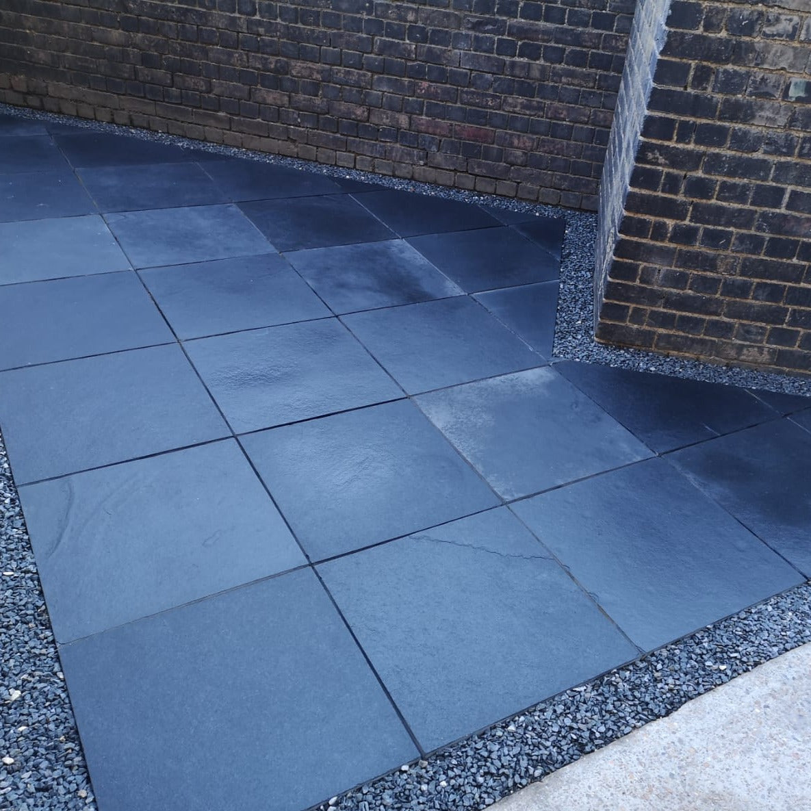 Black limestone 600x600 Wet Bluesky Stone Project