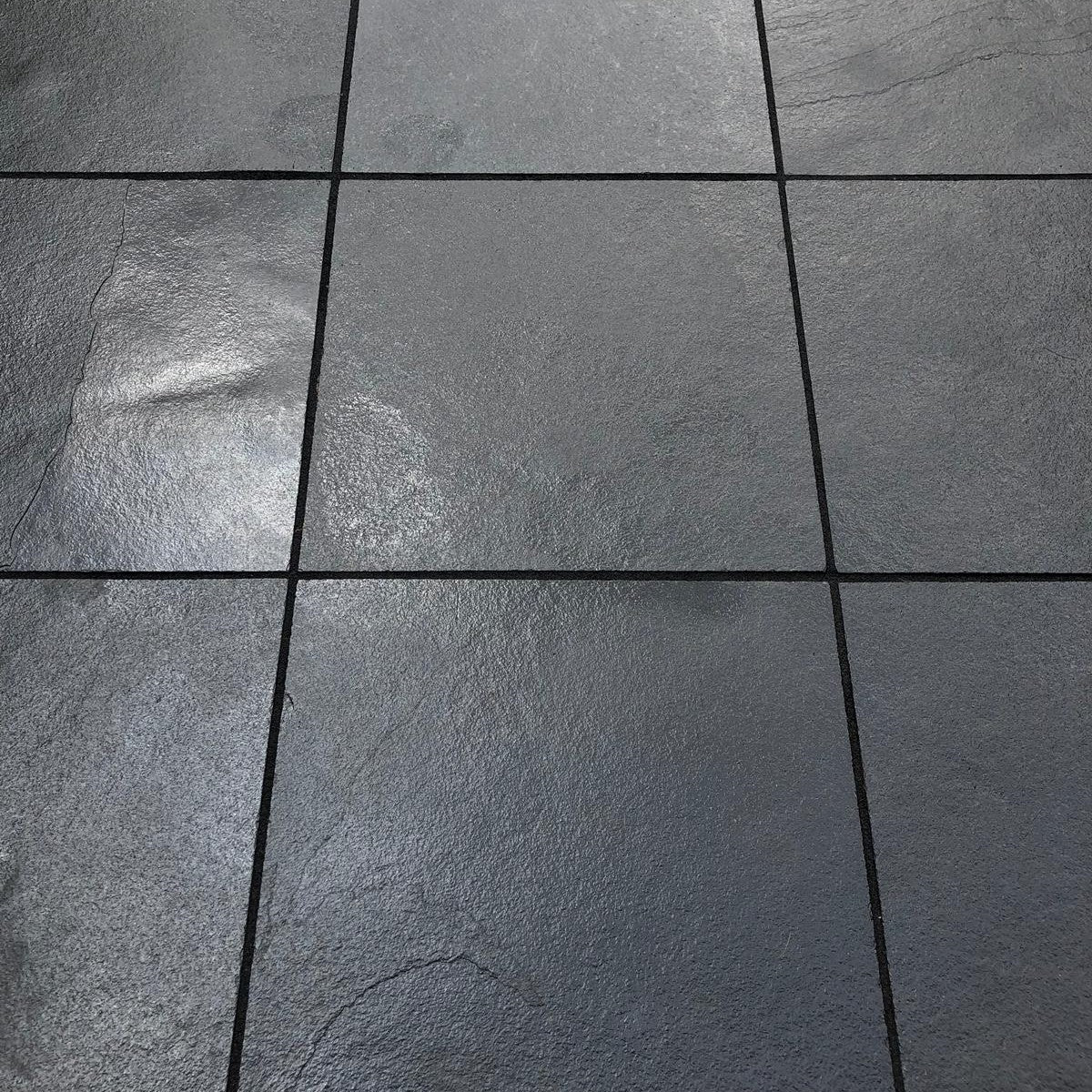 Black Limestone Paving Slabs  | 600 x 600 x 22 mm | Collection Milton Keynes