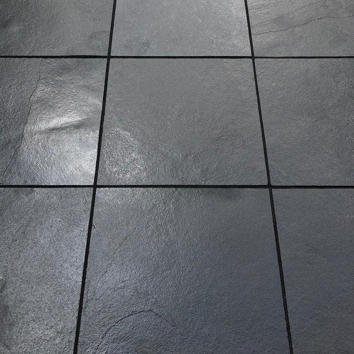 Black Limestone Paving Slabs Sawn Edge | 900 x 600 x 22 mm | Collection Milton Keynes