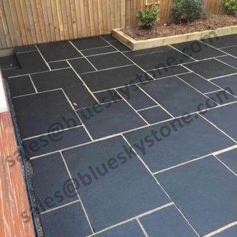 Black Limestone Paving Slabs | 900 x 600 x 22 mm | Collection Colchester, £28.88/m2
