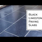 Black Limestone Paving Slabs  | 600 x 600 x 22 mm | Collection Basildon