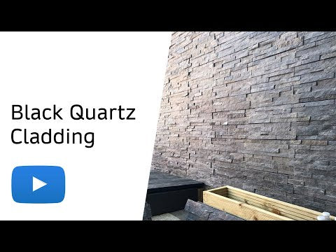 Black quartz split face tiles - Bluesky Stone - Product Video