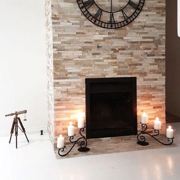 Stone Wall Cladding - Split Face Tiles | Oyster | As Low As £26.74/m2