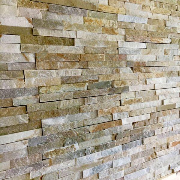 Stone Wall Cladding - Split Face Tiles | Oyster | As Low As £26.74/m2