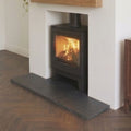 Black Limestone Hearth Slab | 1200×380×20mm — Hand-Cut Edge