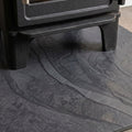 Brazilian Black Brushed Slate Hearth Slab | 1500×900×30mm