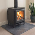 Brazilian Black Brushed Slate Hearth Slab | 1500×900×20mm