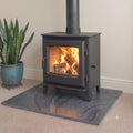 Brazilian Black Brushed Slate Hearth Slab | 1500×900×20mm