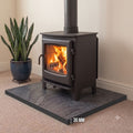 Brazilian Black Brushed Slate Hearth Slab | 1500×900×30mm