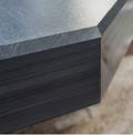 Brazilian Black Riven Slate Hearth T-Shape Set | 1200×380 + 900×450 | 20mm