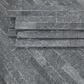 Split Face Tiles | Crystal Black Cladding | 360 x 100mm | Z Shape | Delivered