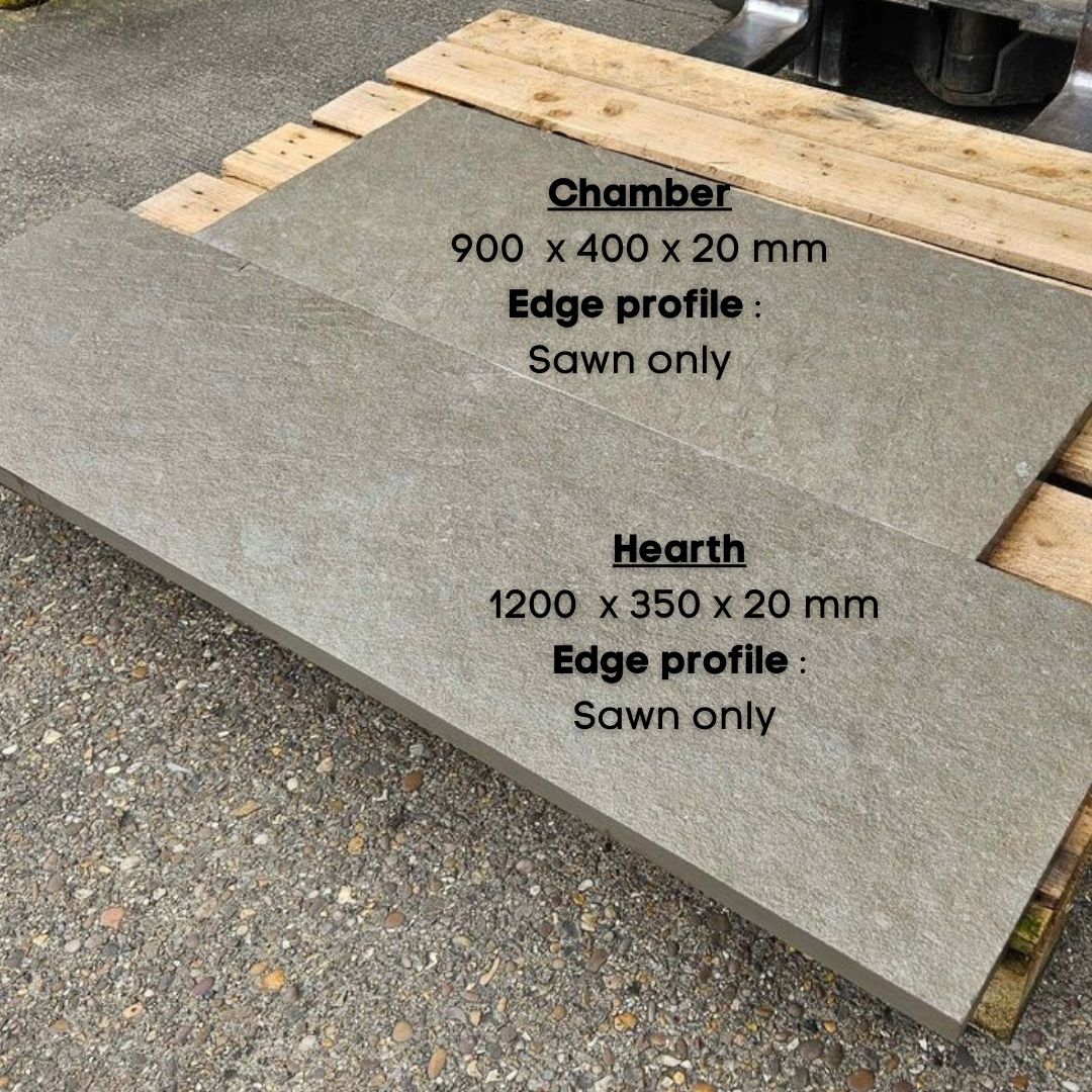 Stone Hearths Limestone - Single slabs and T Shape Set - Mix & Match as needed | Collect Milton Keynes