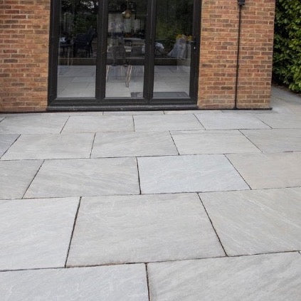 Kandla grey sandstone 900x600 project installation  by Bluesky Stone 