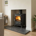 Brazilian Black Riven Slate Hearth T-Shape Set | 1200×380 + 900×450 | 20mm