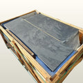 Brazilian Black Riven Slate Hearth T-Shape Set | 1200×380 + 900×450 | 20mm