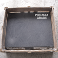 Full crate of premium grade black slate hearth slabs ready for pallet delivery UK