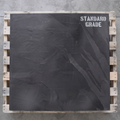 Standard Grade 30mm Brazilian slate hearth slabs packed in a heavy-duty wooden pallet crate for trade distribution.