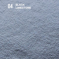 Black Riven Limestone sample swatch, 100 x 100 x 20mm