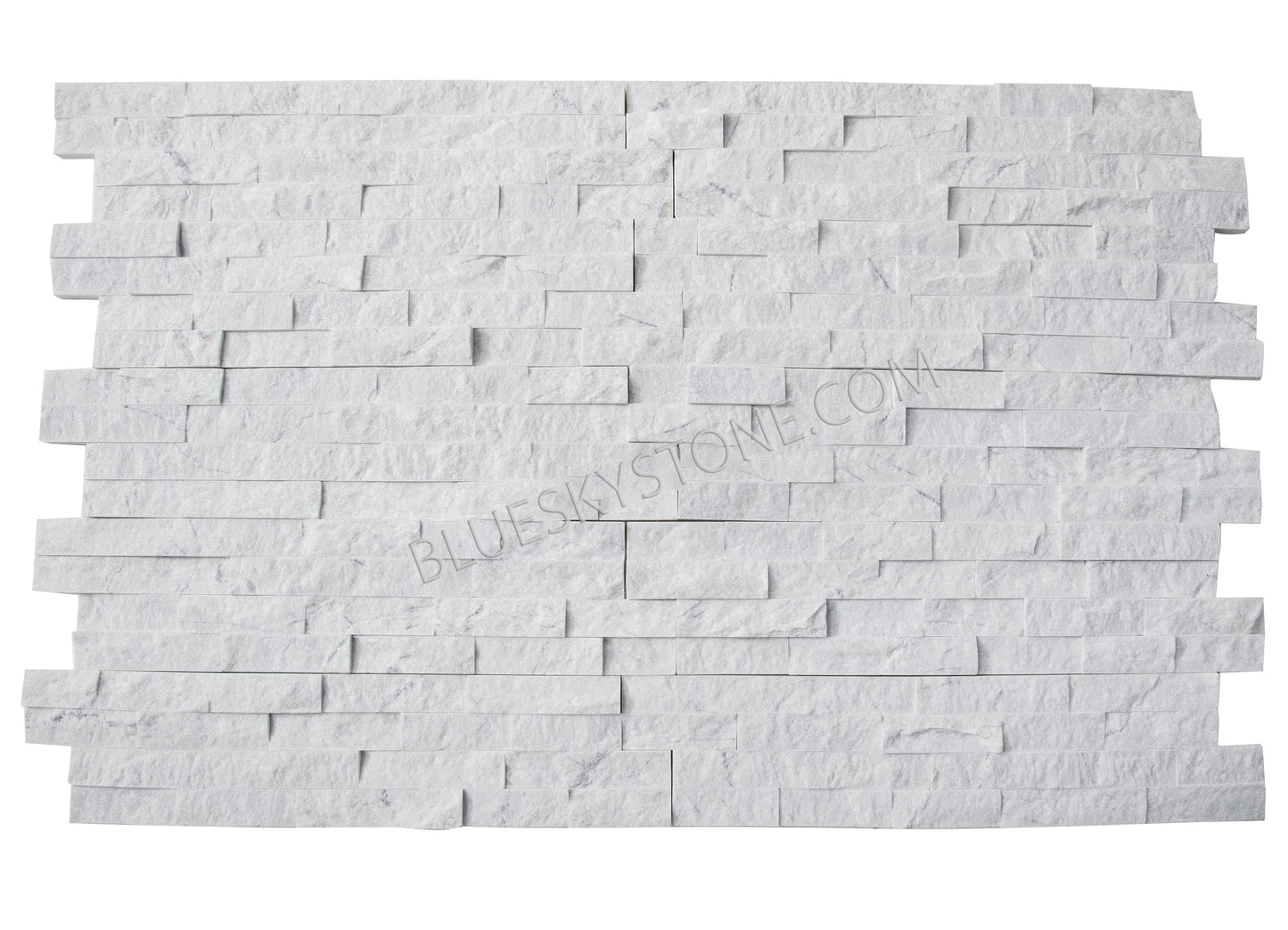 Split Face Tiles | White Pearl Cladding | 360 x 100mm | Z Shape | Delivered