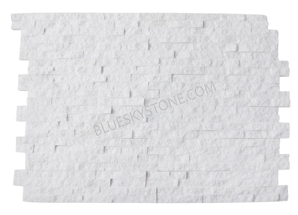 Split Face Tiles | Crystal White Cladding | 360 x 100mm | Z Shape | £13.45 per box collect Milton Keynes