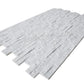Split Face Tiles | White Pearl Cladding | 360 x 100mm | Z Shape | £13.45 per box collect Milton Keynes
