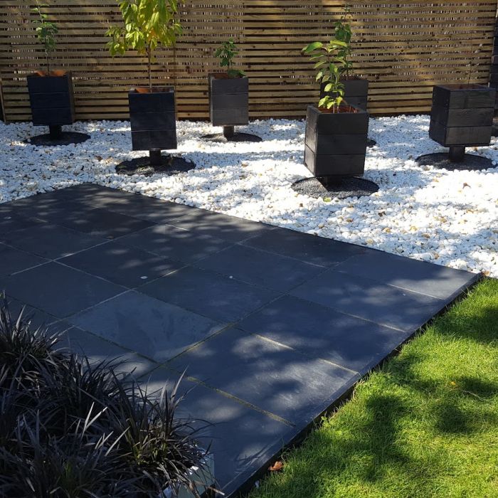 Black Limestone Paving Slabs, Midnight 900 x 600 x 22mm, £22.88/m2