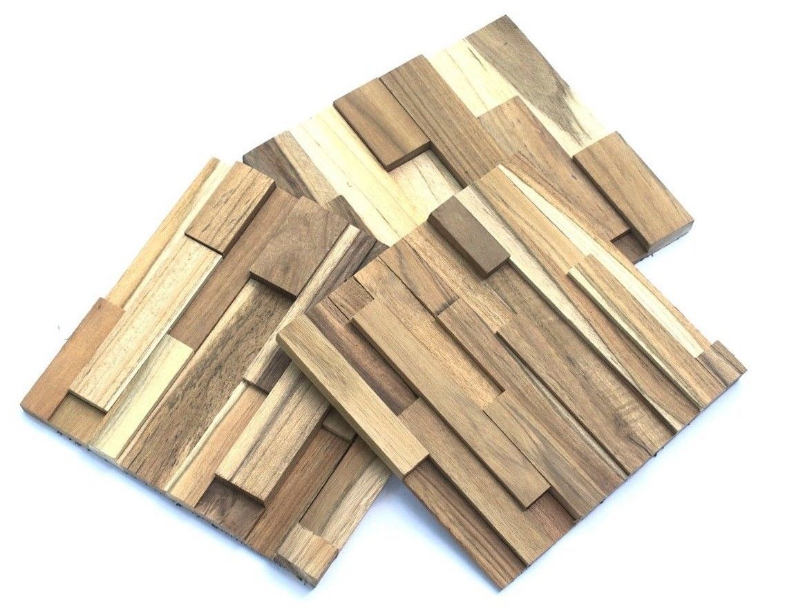 Teak Wood Cladding Sample 150 x 150mm