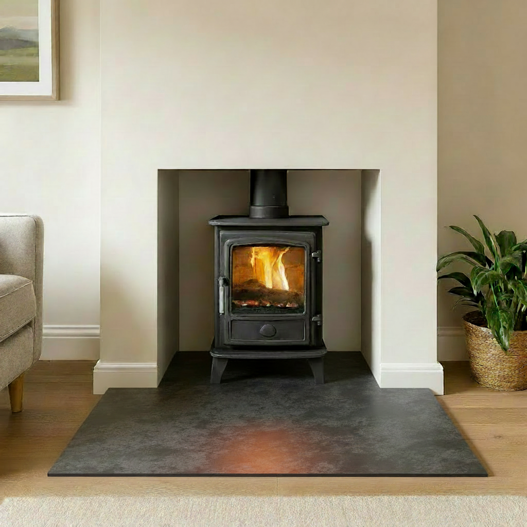 Slate hearth corrected proportions