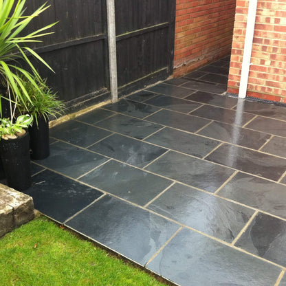 Black Slate Paving Tiles | 600 x 400 x 10 mm| Collection Colchester, £18.69/m2