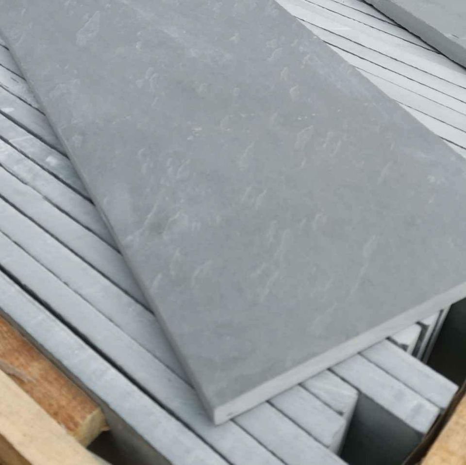 Grey Slate Paving Patio Coping & Pond Slabs 800 x 250 x 20 mm | As low as £32.92/m2 | Delivered