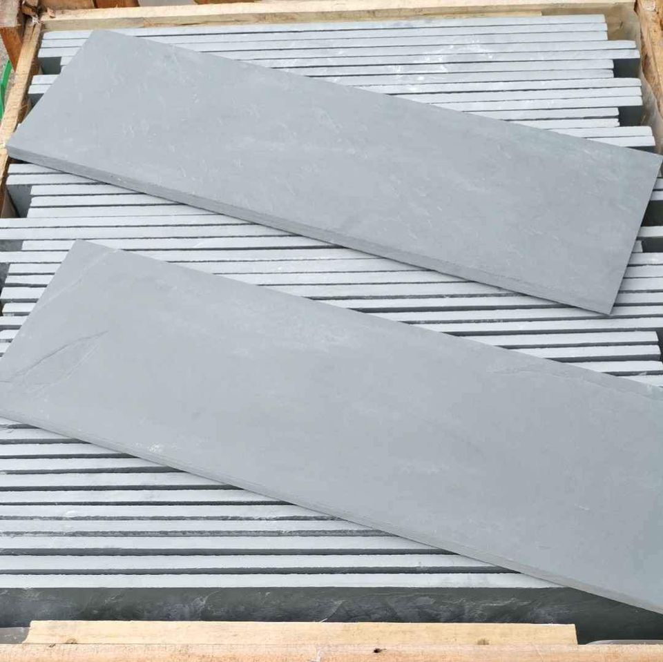 Grey Slate Paving Patio Coping & Pond Slabs 800 x 250 x 20 mm | As low as £32.92/m2 | Delivered