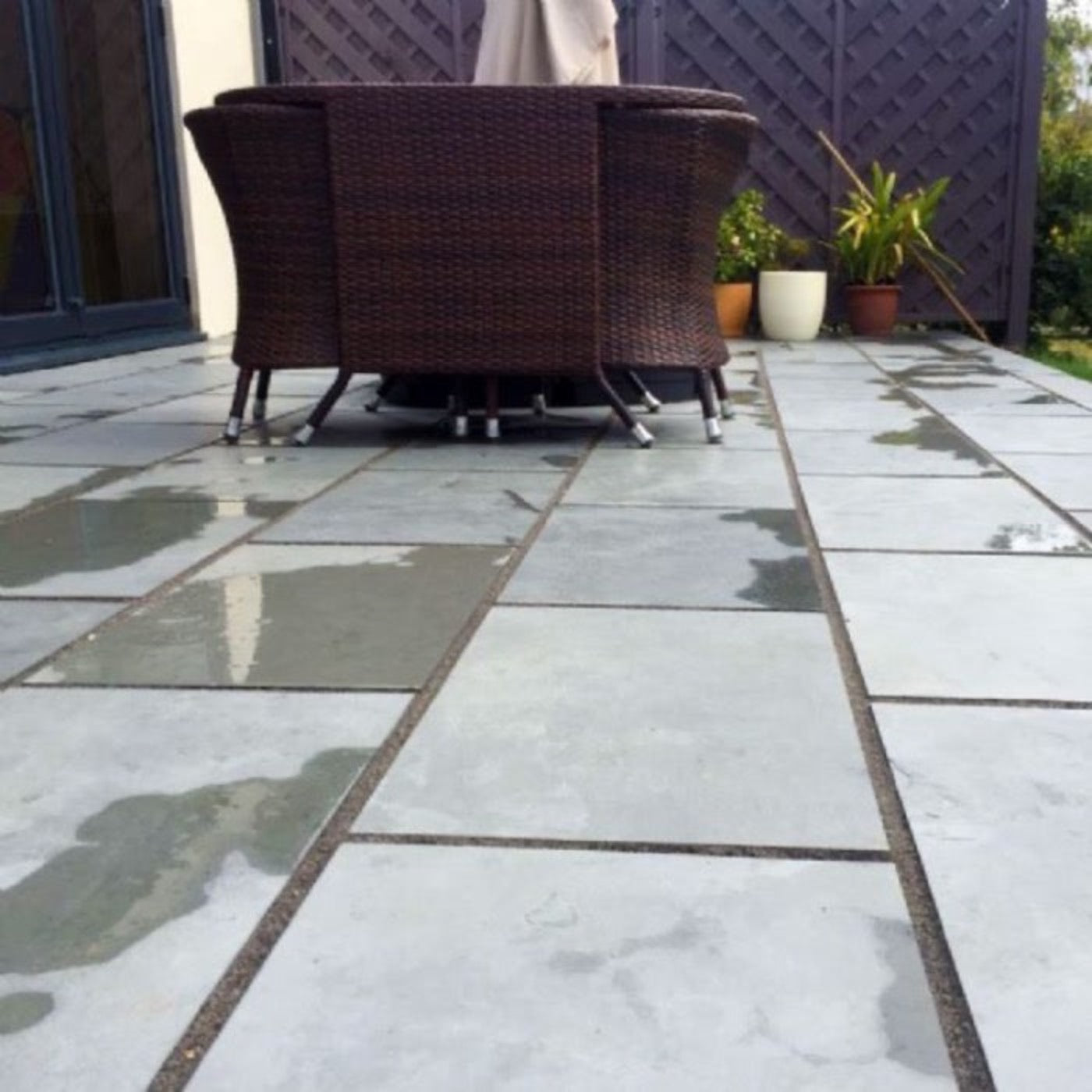 Grey Slate Paving Patio Slabs - 800x400x20 | Bluesky Stone | Northern ...