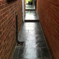 Black Slate Paving Tiles 600 x 400, customer project wet  - path