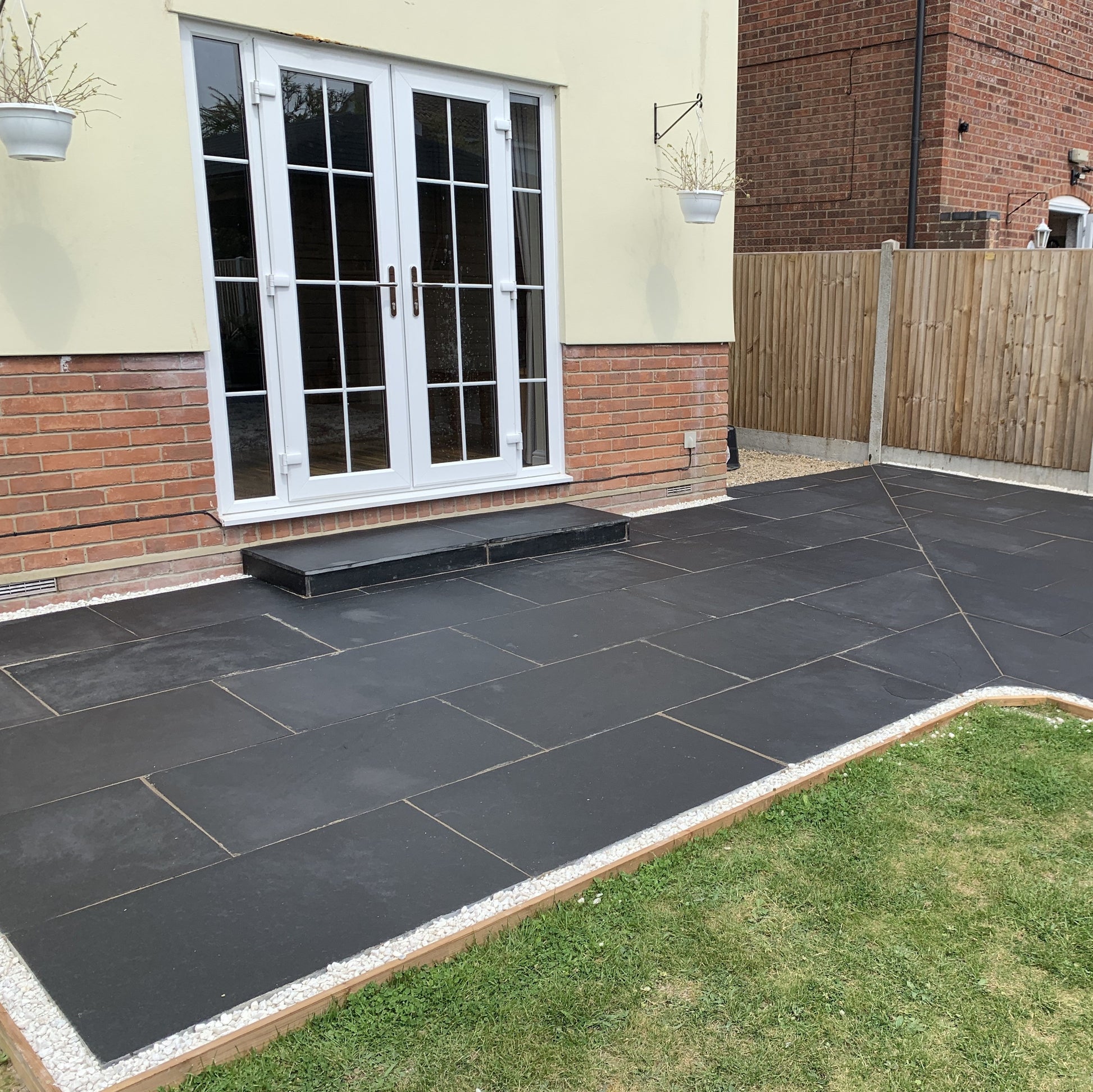 Black Limestone Paving Slabs | Bluesky Stone | Customer Project