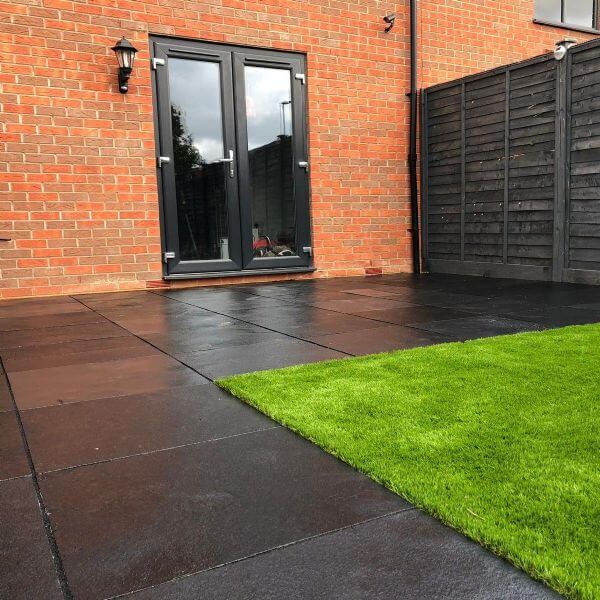 Black Limestone Paving Slabs 600x600 Bluesky Stone